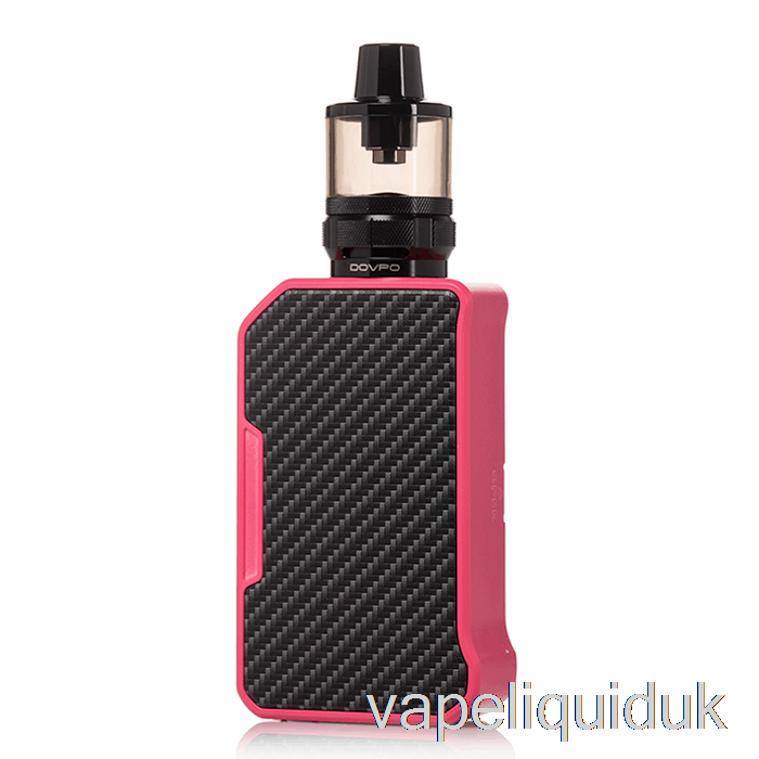 DOVPO MVP 220W Starter Kit Carbon Fiber Pink Vape Juice